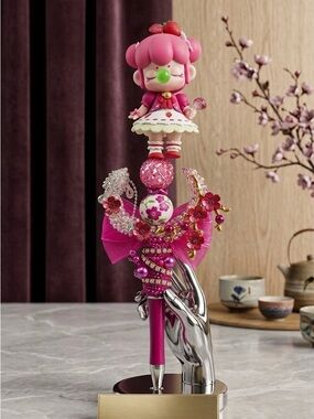 Nanci Figures Rhinstone Pens (Strawberry cake) Nanci Tea Time Series #handmade